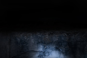 Texture dark concentrate floor with mist or fog