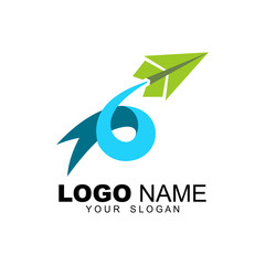 Travel transportation logo, airline travel or business logo design