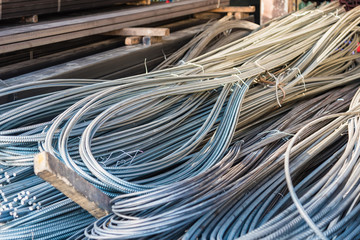 Round bar steel for reinforce concrete in construction work​.