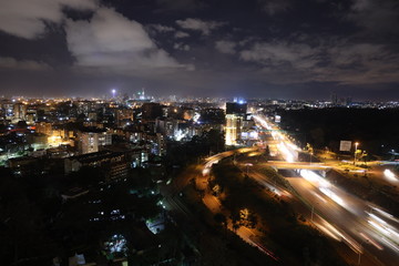 Fototapeta na wymiar Nairobi city at night