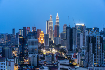 Fototapeta premium city skyline in kuala lumpur