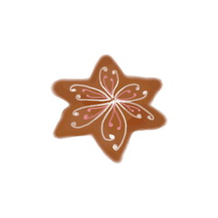 Gingerbread cookies star with glace for Christmas decor