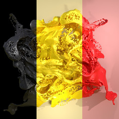 Belgium flag liquid