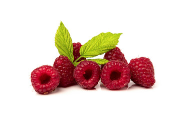 Raspberry isolated on white background