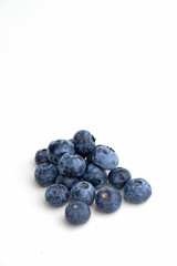 blueberries isolated on white background