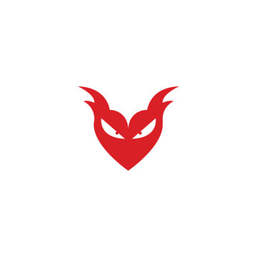 devil logo vector template