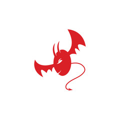 devil logo vector template