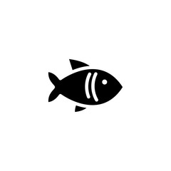 Fish icon. Vector illustration. Fish symbol design for websites and mobile minimalistic flat design.