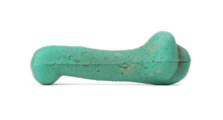 Old bone rubber toy for dogs