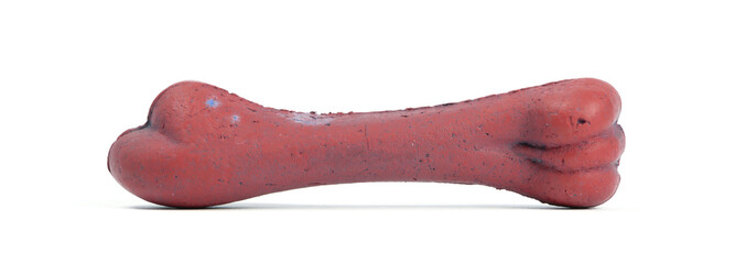 Old bone rubber toy for dogs