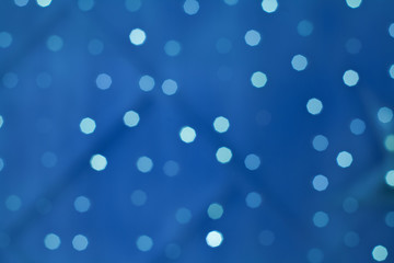 Bokeh light at night on blue background