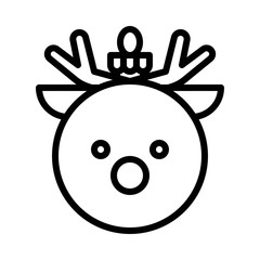 Christmas ornaments, baubles or Christmas ball line icon