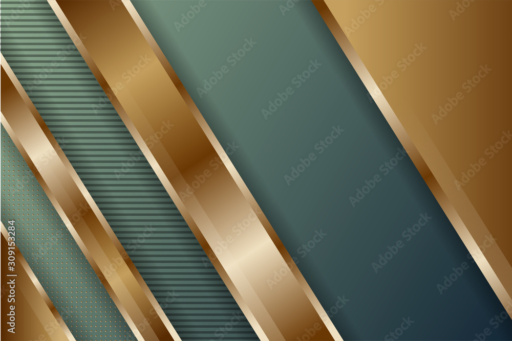 Poster abstract geometric dark background. diagonal gold shape. poster with dark background. horizontal ban