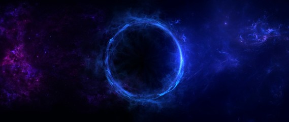 black hole, science fiction wallpaper. Beauty of deep space. Colorful graphics for background, like water waves, clouds, night sky, universe, galaxy, Planets,  © ธนพล สินสร้าง