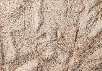 Integral rye wheat flour background and texture