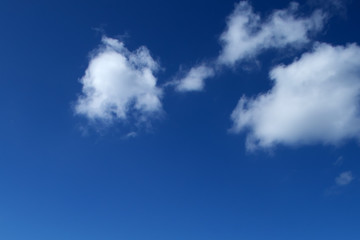 blue sky with white clouds