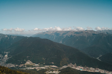 Beautiful mountains of Krasnaya Polyana