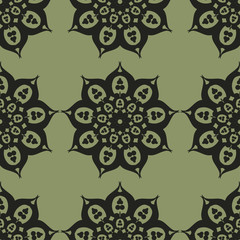 Vintage Art Deco Seamless Pattern. Retro vintage style background. Luxury traditional ornamental design.  For interior design, printing, web and textile design.