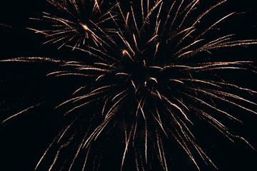 Obraz premium beautiful fireworks in the night sky