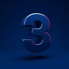 Phantom Blue 3d number 3