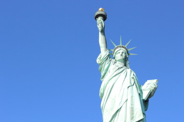 Fototapeta premium The Statue of Liberty on Liberty Island in New York City