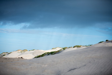 Rain Showers Approach Sand Dunes at Outer Banks