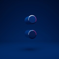 Phantom Blue 3d colon symbol