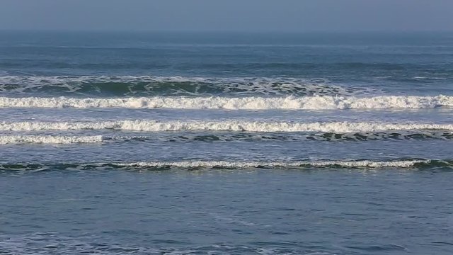 Footage of powerful waves in North of France in Brittany close to Point du Talud. The environmental sound is present