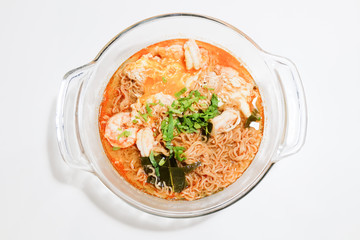 Tom Yum Goong noodle, Thai spicy food