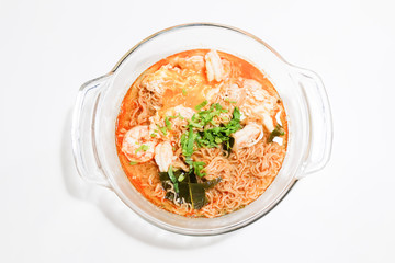 Tom Yum Goong noodle, Thai spicy food