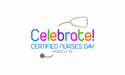 Vector illustration on the theme of Certified Nurses day on March 19th.