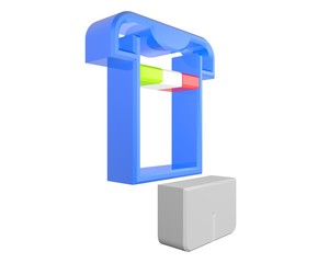 3d illustration of italy shirt