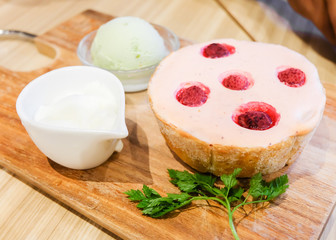 Japanese Raspberry Cheese Tart