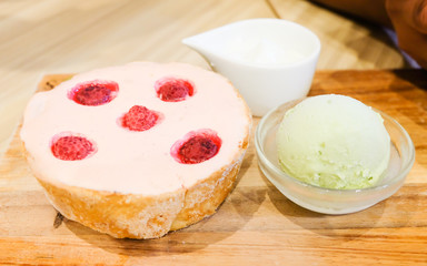 Japanese Raspberry Cheese Tart