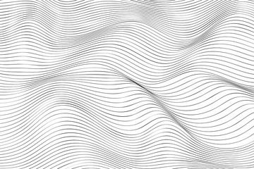 Wave Lines Pattern Abstract Background. Vector