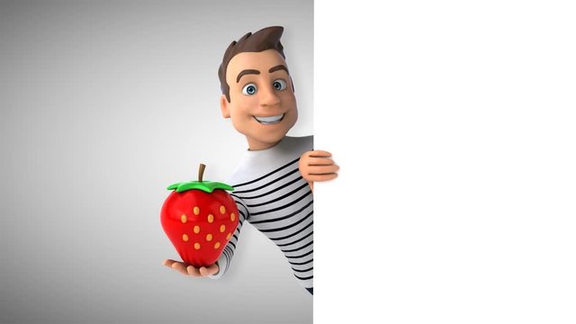 Fun 3D cartoon casual character