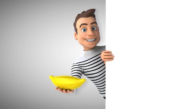 Fun 3D cartoon casual character