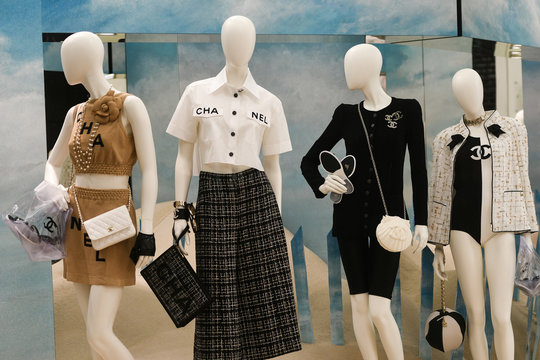 Paris, France - March 03, 2019: Chanel luxury store in Paris, France.