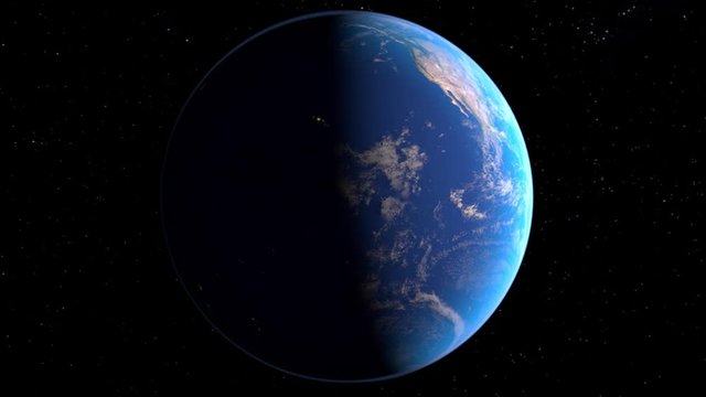 Realistic CGI Rotating Planet Earth with day/night Landscapes. Loopable and in Prores 422.
