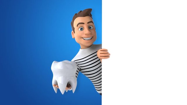 Fun 3D cartoon casual character