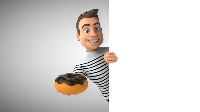 Fun 3D cartoon casual character