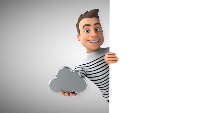 Fun 3D cartoon casual character