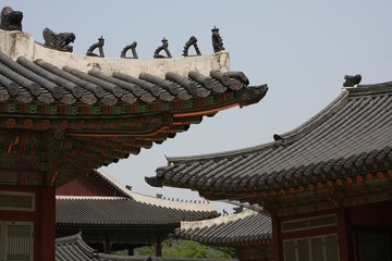 Fototapeta na wymiar Tempel in Seoul, Südkorea