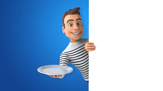 Fun 3D cartoon casual character
