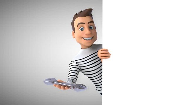 Fun 3D cartoon casual character