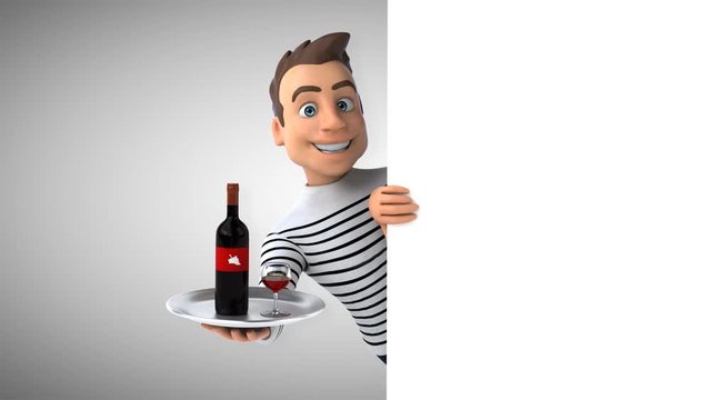 Fun 3D cartoon casual character