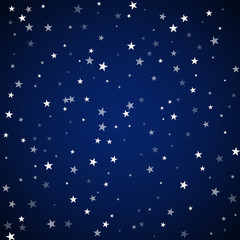 Random falling stars Christmas background. Subtle 