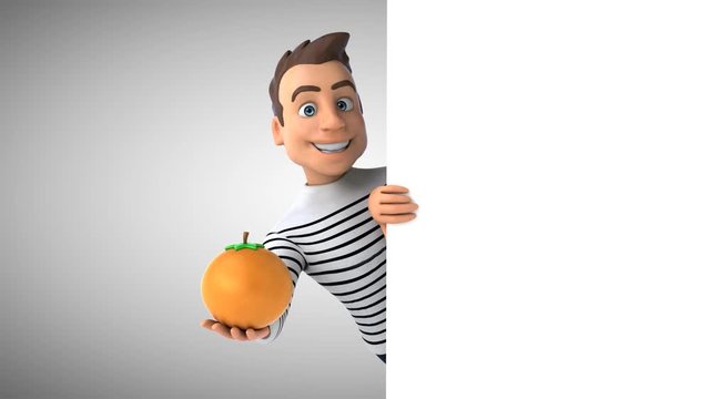 Fun 3D cartoon casual character