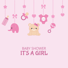 Baby shower invitation card