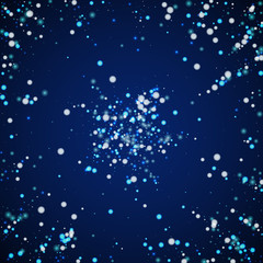 Beautiful falling snow Christmas background. Subtl